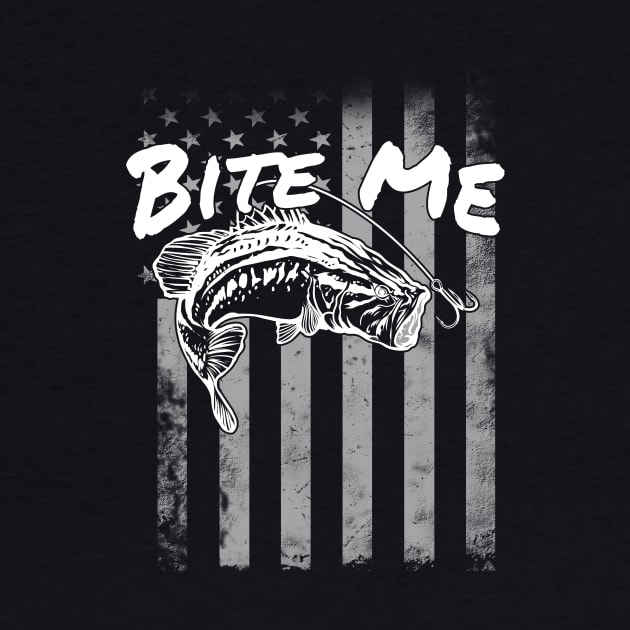 Bite Me Fishing Shirt by Nifty T Shirts